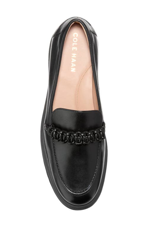 Shop Cole Haan Greta Lug Sole Loafer In Black Leather