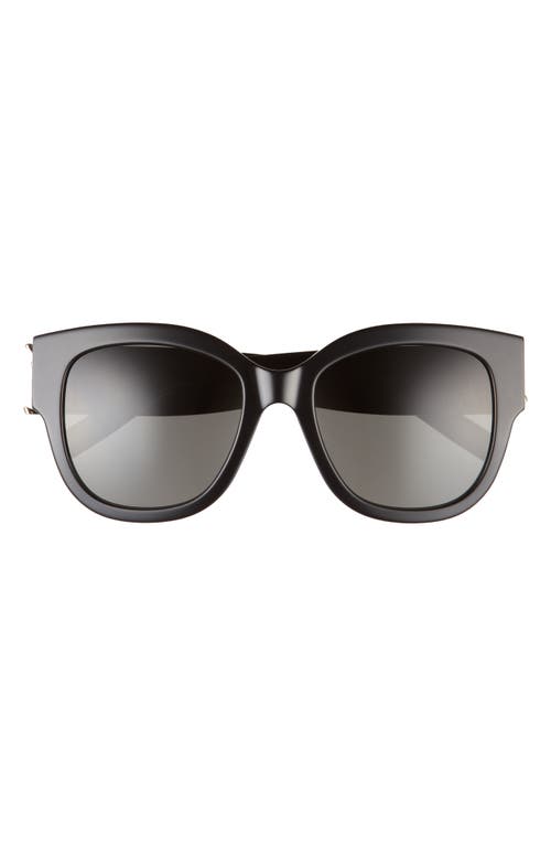 Saint Laurent 56mm Cat Eye Sunglasses in Black at Nordstrom