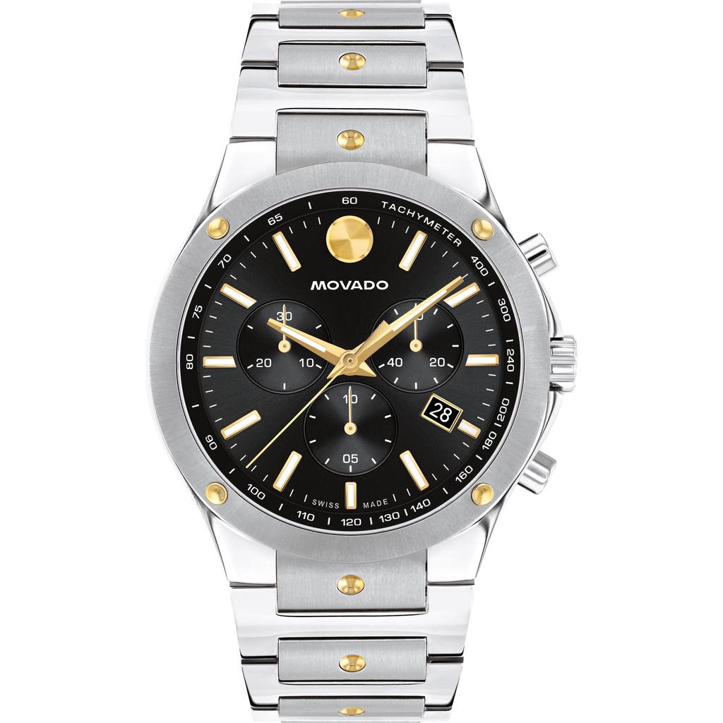 Movado Se Chronograph Bracelet Watch, 42mm In Metallic