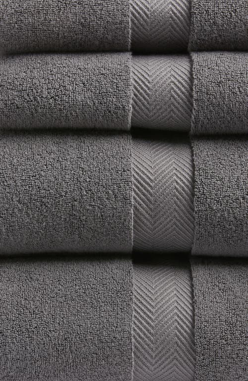 Nordstrom Organic Hydrocotton 6-piece Towel Set $144 Value In Grey Onyx