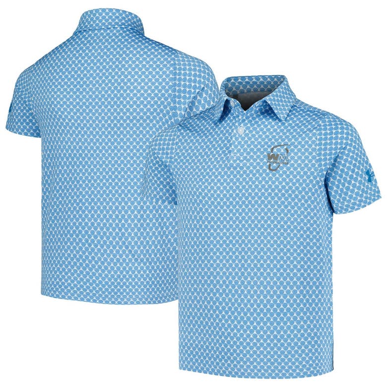 Shop Under Armour Youth   Blue Wm Phoenix Open Playoff 3.0 Balloons Micro Polo