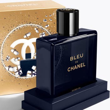 Bleu de Chanel by Chanel Parfum Spray (New 2018) 3.4 oz and A Mystery Name Brand Sample vile