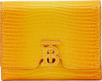 TB Monogram Snakeskin Embossed Leather Wallet | Nordstrom