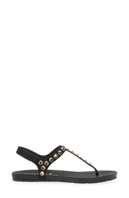 Pedro Garcia Judith Crystal Stud Sandal In Black Castoro