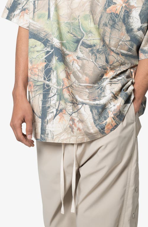 Shop Mnml Vintage Camo Print Oversize Cotton T-shirt