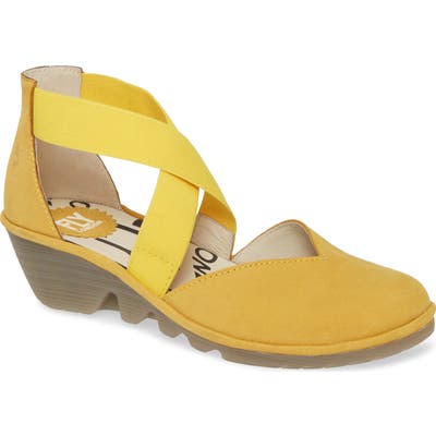 Fly London Paco Wedge - Yellow