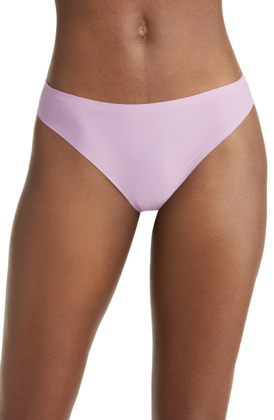 Chantelle Lingerie Soft Stretch Thong In Light Orchid-bu