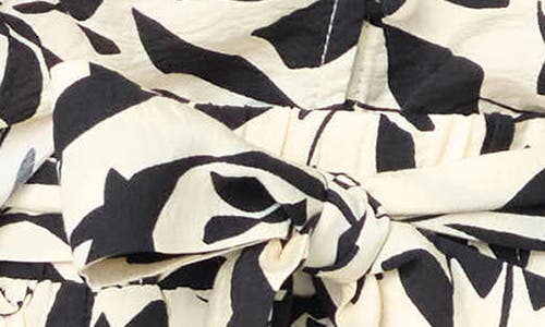 Gibsonlook Playa Floral Puff Sleeve Button-up Shirt In Ivory