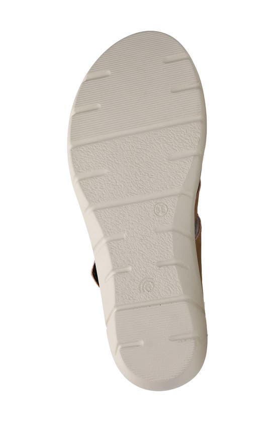 Shop Wolky Ikaria Ankle Strap Platform Wedge Sandal In Tan Biocare