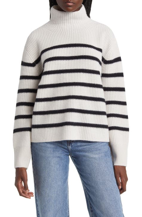 Womens Solid Turtle Neck Sweater - S / Off White / SQW-FK-22976-Off White