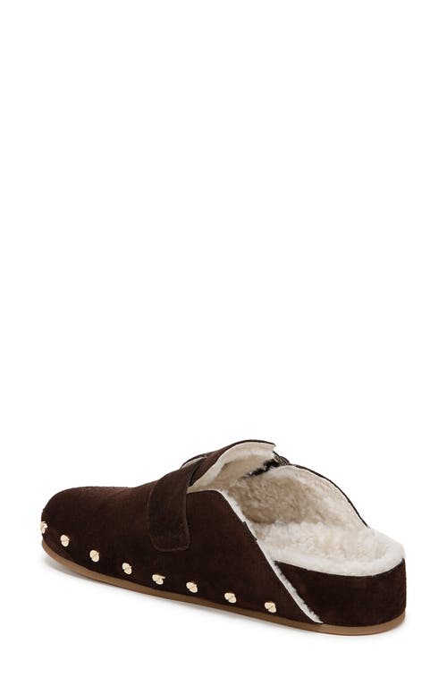 Veronica Beard Fern 2 Genuine Shearling Clog In Espresso