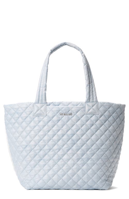 Shop Mz Wallace Medium Metro Deluxe Tote In Chambray