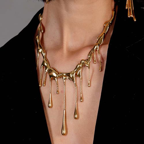 Lucy Quartermaine Multi Drop Necklace In Gold
