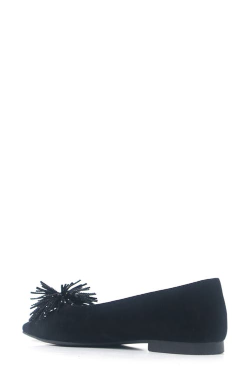 Kenneth Cole Natasha Flat In Black Suede