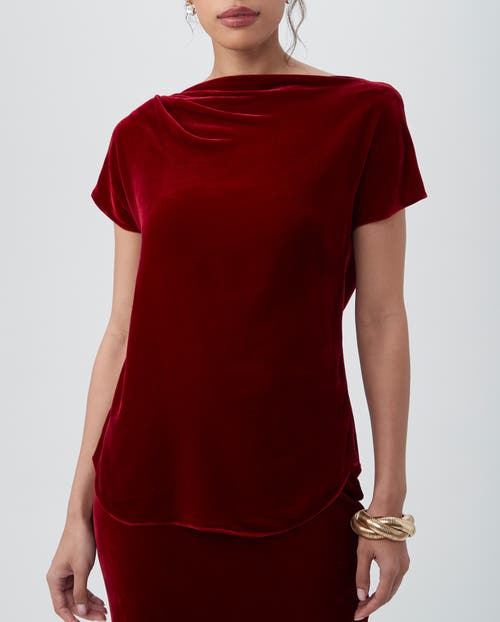 Trina Turk Sintha Top In Vixen Red