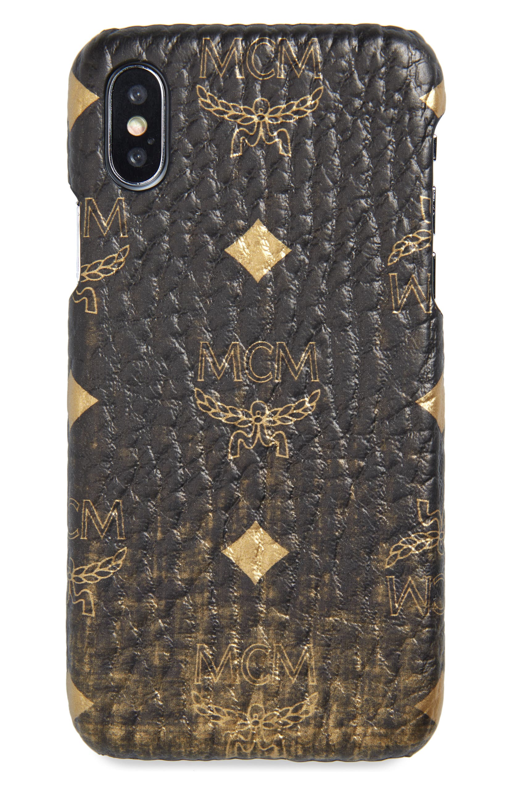 MCM Gradation Visetos iPhone X/Xs/Xs Max Case, Main, color, GOLD