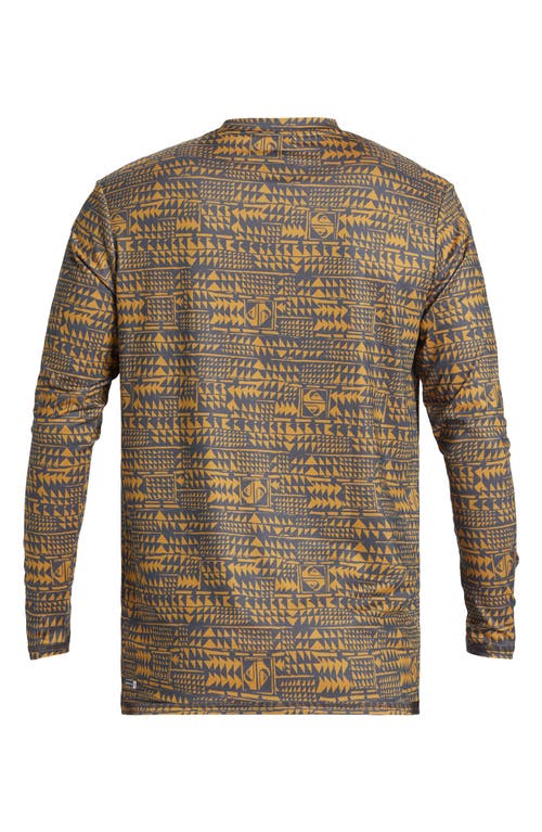 Quiksilver Multiply Surf Long Sleeve Rashguard In Iron Gate