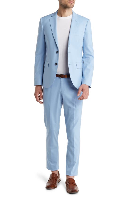 Nordstrom Rack Extra Trim Fit Suit In Blue Powder