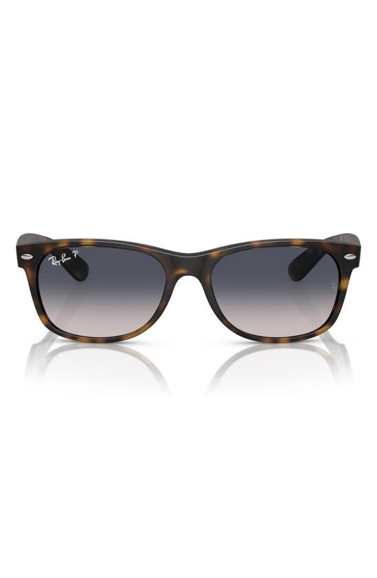 Shop Ray Ban Ray-ban 55mm Gradient Polarized Square Sunglasses In Havana