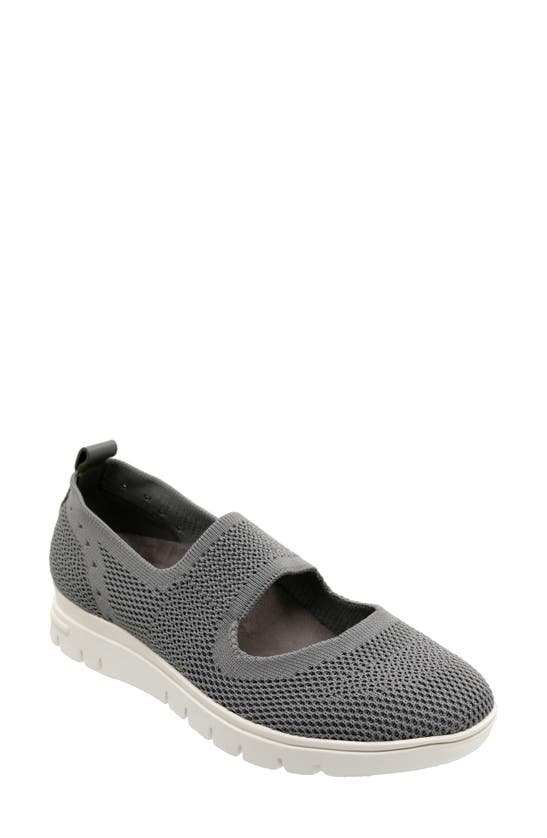 Shop David Tate Knit Mary Jane In Gray