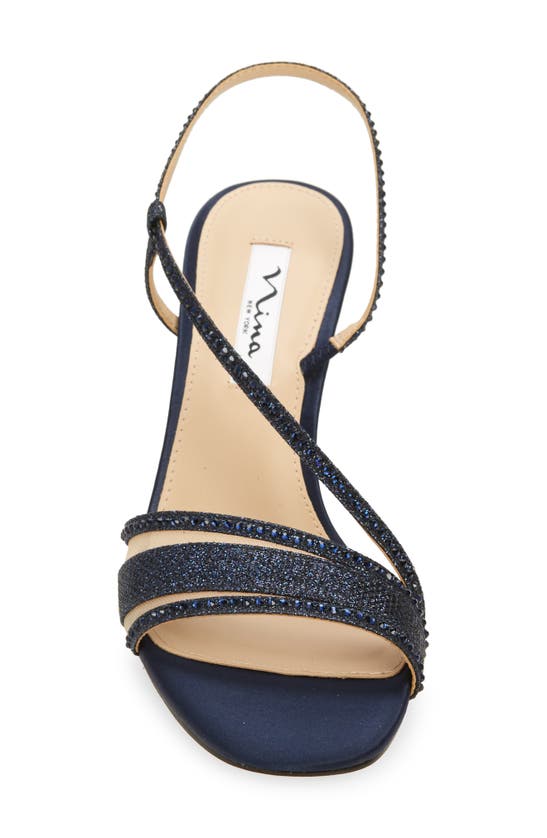 Nina Women's Abbi Asymmetrical Evening Sandals In New Navy