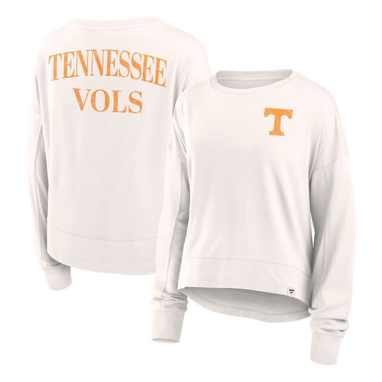 Shop Fanatics Branded White Tennessee Volunteers Kickoff Full Back Long Sleeve T-shirt
