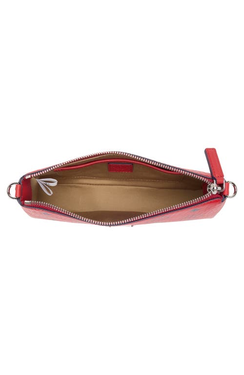 Mcm Aren Visetos Shoulder Bag In Candy Red