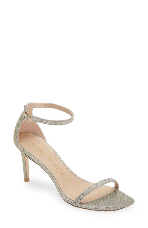 Stuart Weitzman Nudistcurve 75 Sandal Platino at