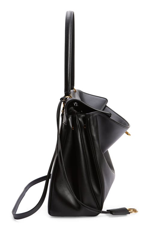 Balenciaga Shoulder Bag Structured Gold-tone Hardware In 1000 Black