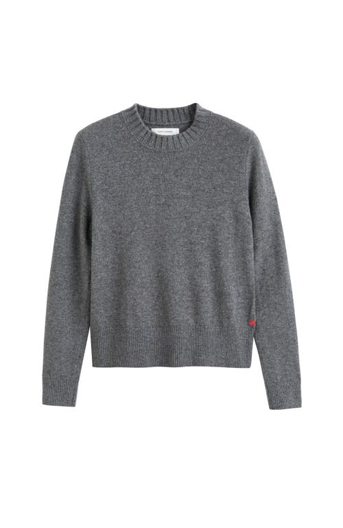 Chinti & Parker Wool & Cashmere Cropped Sporty Sweater In Grey