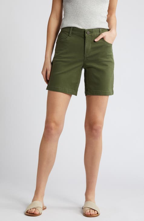 'Ab'Solution Mid Length Stretch Twill Shorts (Nordstrom Exclusive)
