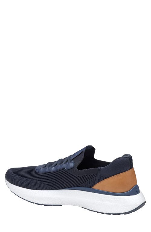 Shop Johnston & Murphy Briley Knit Sneaker In Navy Knit