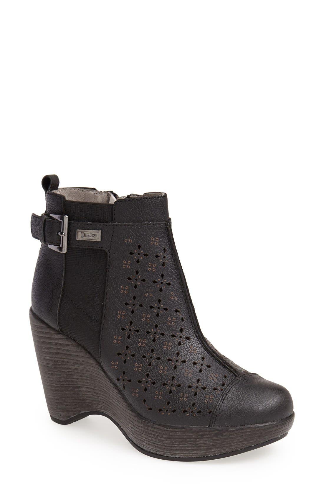 Jambu 'Brighton' Perforated Platform Wedge Boot (Women) Nordstrom