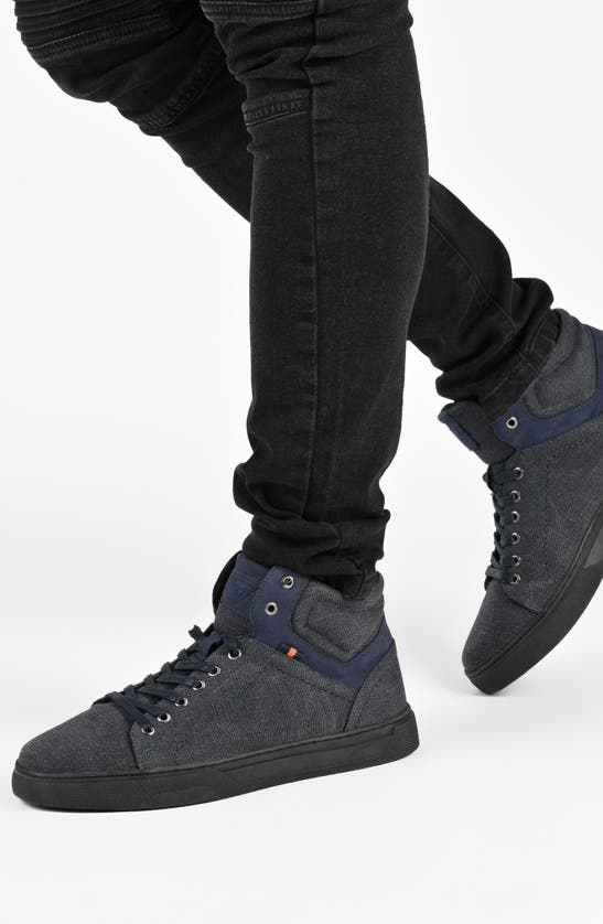 Vance Co. Justin High Top Sneaker In Navy