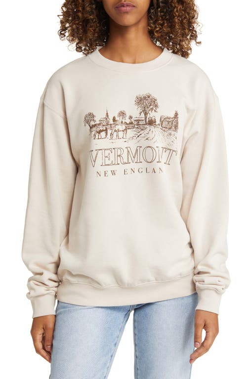 Vermont Farm Graphic Sweatshirt in Washed Morn