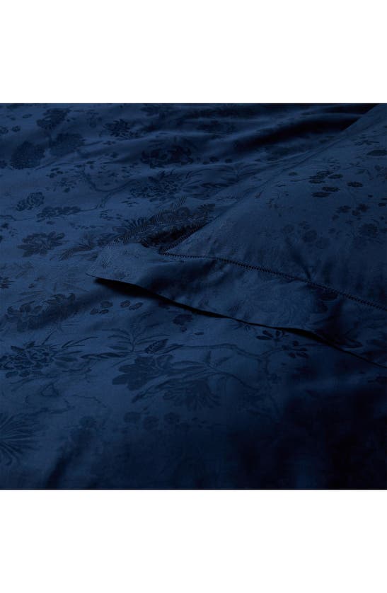 Polo Ralph Lauren Bethany Floral Jacquard Duvet Cover In Polo Navy