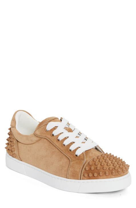 Gold christian louboutin sneakers on sale