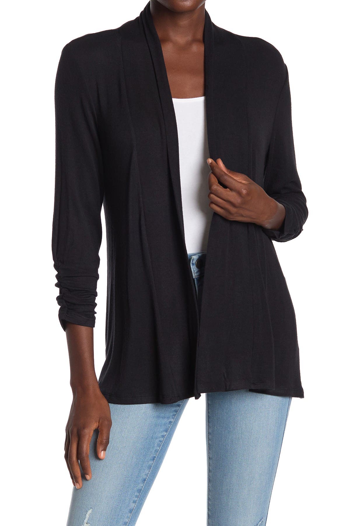 bobeau black cardigan