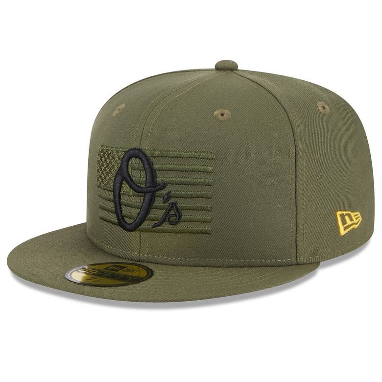 New Era Green Baltimore Orioles 2023 Armed Forces Day On-field 59fifty ...