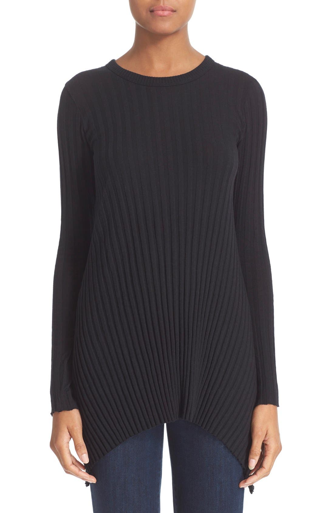 Enza Costa Cotton & Cashmere Rib Knit Tunic Nordstrom
