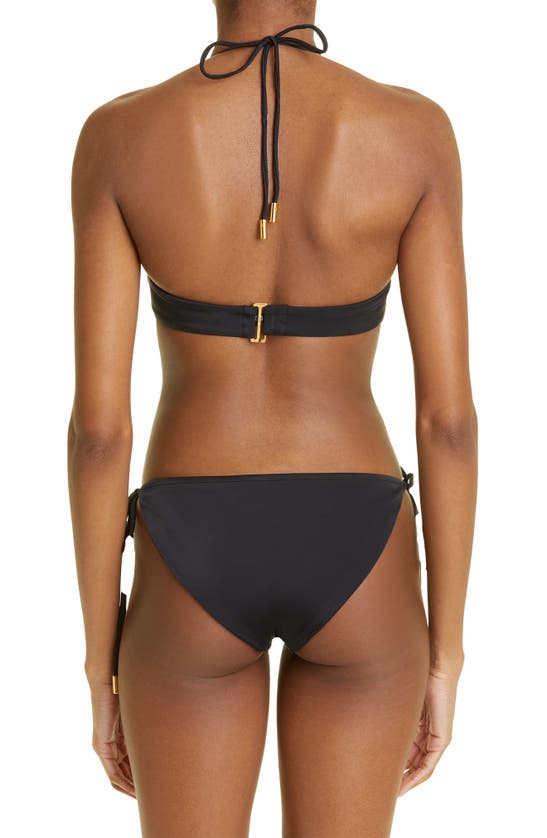 Tom Ford Underwire Glossy Jersey Two-piece String Bikini Set In Black |  ModeSens