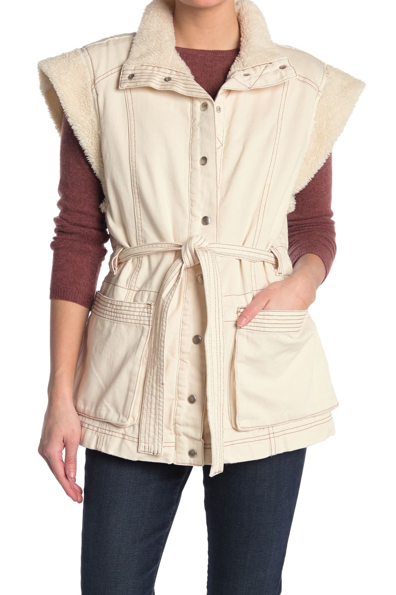 Free People Etta Faux Shearling Vest Nordstrom Rack