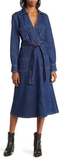 Robe en jean discount midi