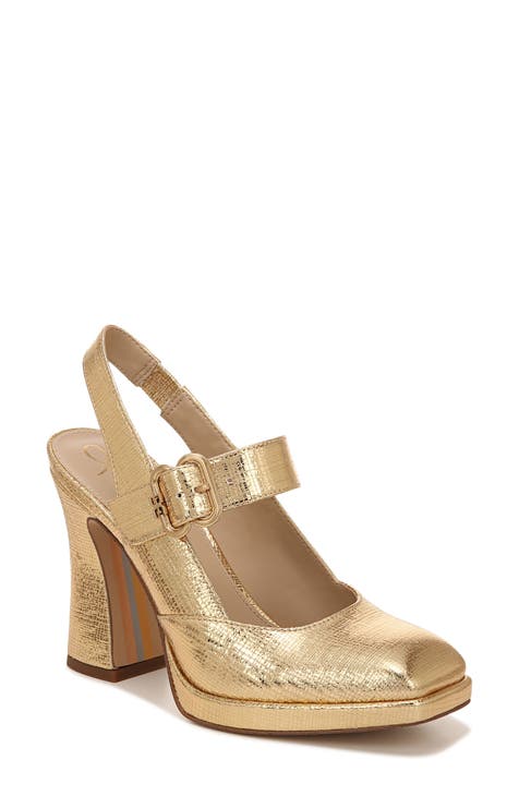 metallic platform shoes