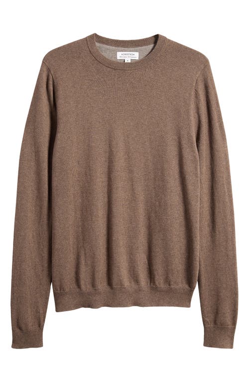 NORDSTROM NORDSTROM COTTON & CASHMERE CREWNECK SWEATER 