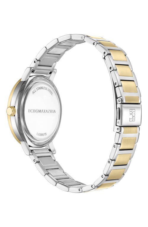Bcbg Max Azria 3-hand Quartz Bracelet Watch, 38mm In Gold/silver
