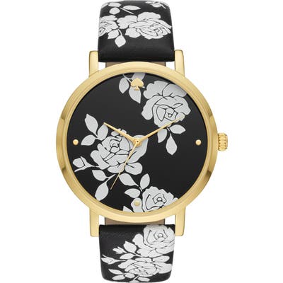 Kate Spade New York Metro Grand Leather Strap Watch,