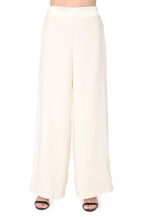 Womens Ivory Wide Leg Pants Nordstrom