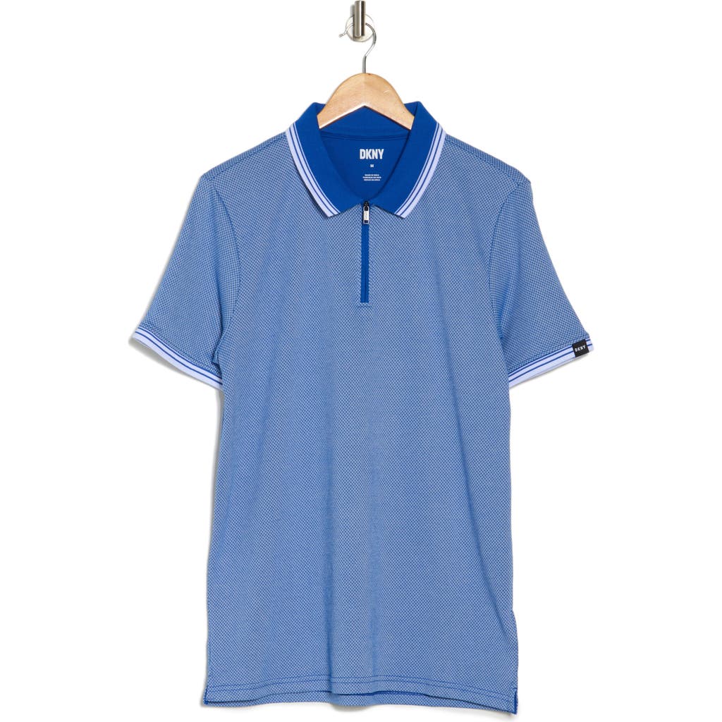 Dkny Sportswear Rodrik Zipper Polo In Blue