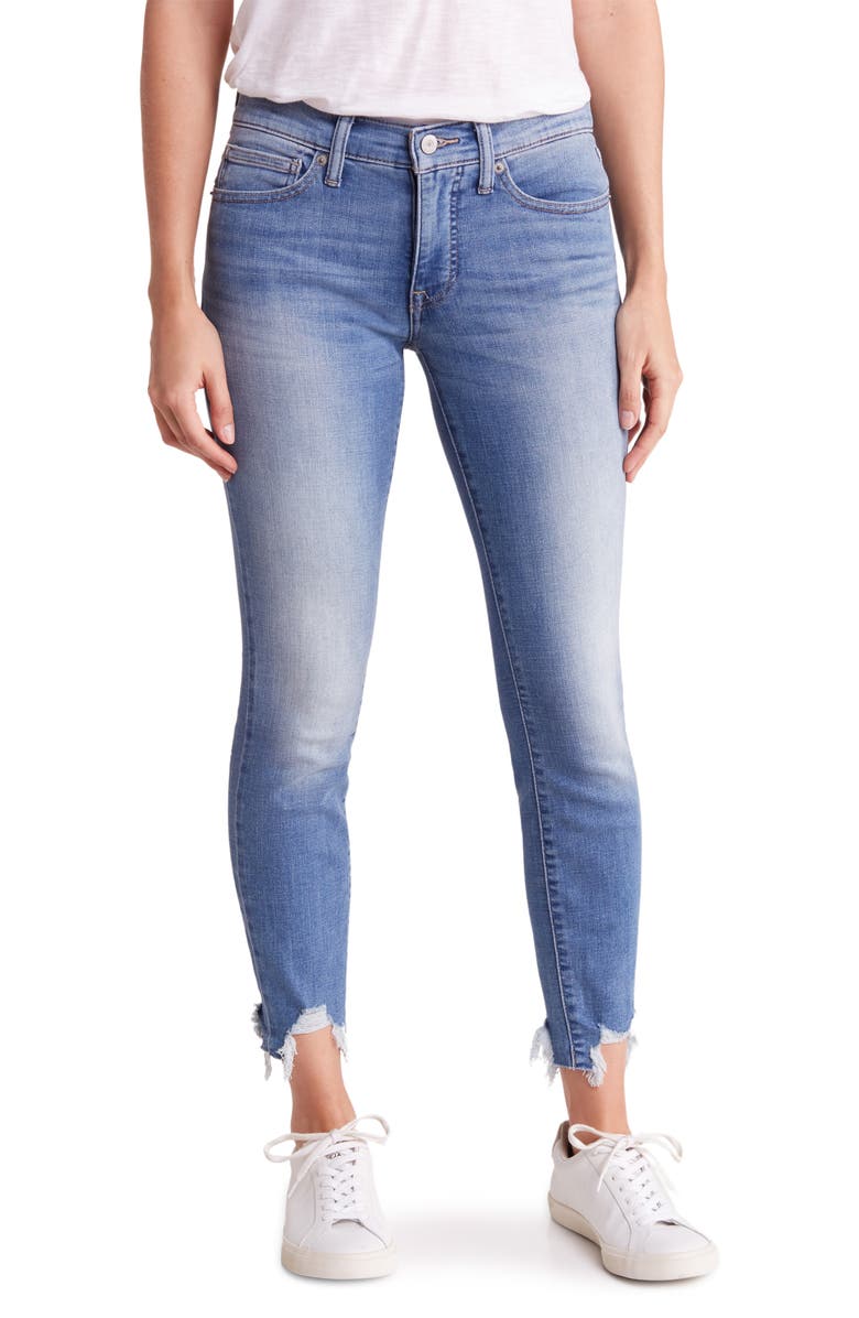 Lucky Brand Ava Destroyed Hem Skinny Jeans | Nordstromrack